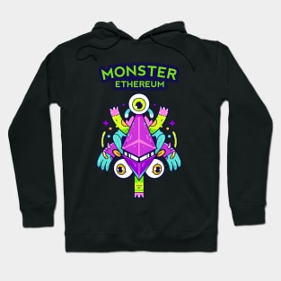 Doodle Ethereum Design Monster Illustration Hoodie